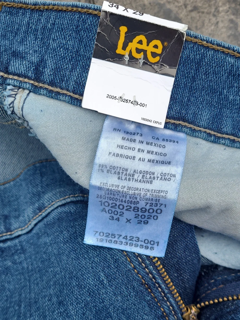 NWT! Mens Lee Steadfast 34 x 29 Straight Leg Blue Denim Jeans